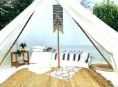2 person luxury 4m Bell Tent (double bed only)